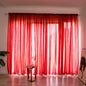 Simple And Modern Balcony Solid Color Gauze Curtain