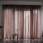 Simple And Modern Balcony Solid Color Gauze Curtain